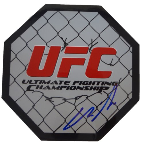 Chris 'The Crippler' Leben Autographed UFC 8x8 UFC Octagon W/PROOF, Picture of Chris Signing For Us, UFC, Ultimate Fighting Championship, The Ultimate Fighter, TUF, Wanderlei Silva, Mark Munoz