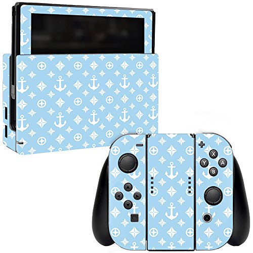 MightySkins Skin Compatible with Nintendo Switch - Baby Blue Designer | Protective, Durable, and Unique Vinyl Decal wrap Cover | Easy to Apply, Remove, and Change Styles | Made in The USA