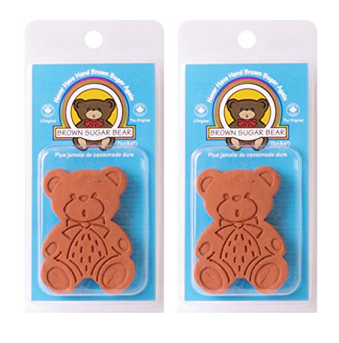 Brown Sugar Bear Original Brown Sugar Saver and Softener, Terracotta, Pack of 2