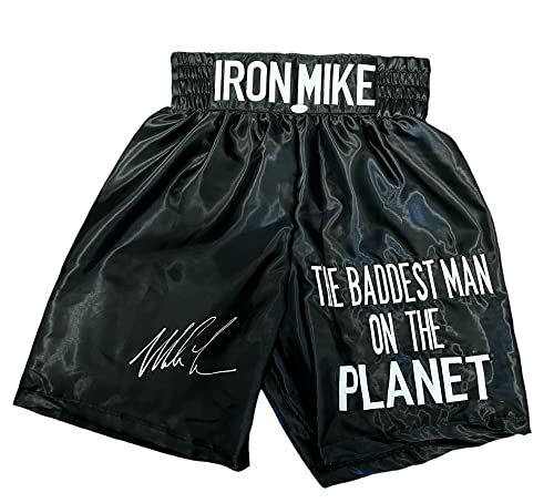 Mike Tyson Signed Autograph Boxing Trunks Baddest Man On The Planet Limited Edition Embroidered Tristar Authentic Certified