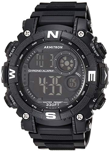 Armitron Sport Men's Digital Chronograph Resin Strap Watch, 40/8284