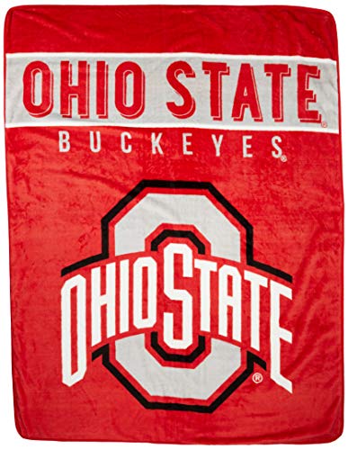 Northwest NCAA Ohio State Buckeyes Raschel Throw Blanket, 60' x 80', Basic