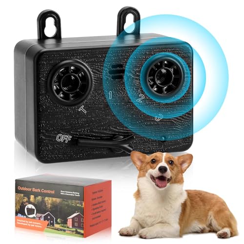 WLCelite Barking Control Devices, Ultrasonic Anti Barking Devices with 4 Modes, Ultrasonic Dog Deterrent Bark Box Sonic Dog Barking Deterrent Devices for Indoor & Outdoor Use, Safe for Dogs & People