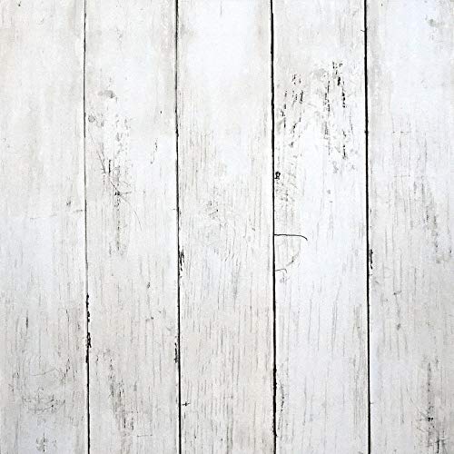 CiCiwind Peel and Stick Wallpaper White Wood Wallpaper Wood White Wallpaper Removable Vintage Wood Plank Wallpaper Self Adhesive Decorative Wall Covering Vinyl Film Shelf Drawer 78.7”x17.7”