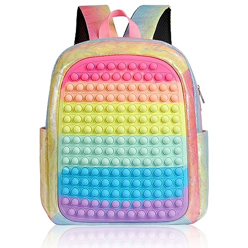 JoyLEME Large Pop Backpack for Girl Classic School Backpack for Kids Backpacks, Elementary School Bookbag, Cute Lightweight Preschool Backpack Easter Gifts for Girls