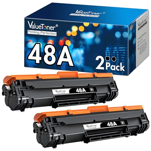 Valuetoner Compatible Toner Cartridge Replacement for HP 48A Toner Cartridge Black CF248A 248A Used for Pro M15w M16a M15a M16w MFP M31w M30w M29w Laser Printer (Black, 2 Pack)