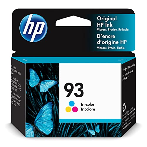 HP 93 Tri-color Ink Cartridge | Works with HP DeskJet D4100, 5440; HP PhotoSmart C3100, C4100, 7850; HP PSC 1500 Series | C9361WN, 1 Pack