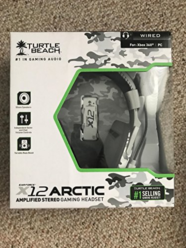 Turtle Beach - Ear Force X12 Amplified Stereo Gaming Headset - Xbox 360 - Arctic Camo