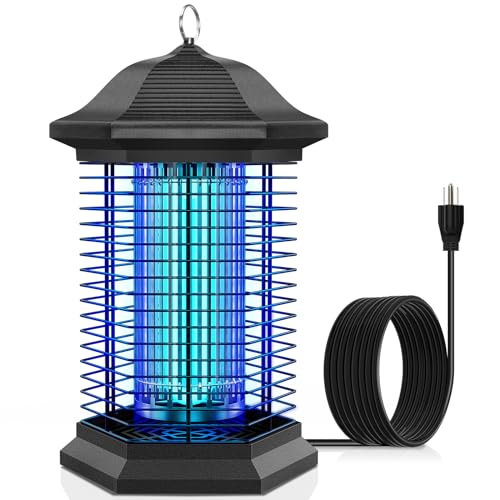 AMUFER Bug Zapper Mosquito Zapper for Outdoor & Indoor, Upgraded 3 Mosquito Control Technologies, 2 Safety Protection Technologies, Insect Control Efficiency of 99.99%, Perfect for Backyard Patio Home