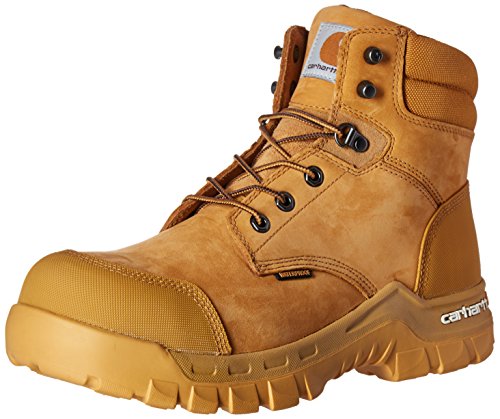 Carhartt Men's 6' Rugged Flex Waterproof Breathable Composite Toe Leather Work Boot CMF6356, Wheat, 10.5 M US