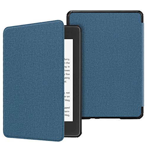 Fintie Slimshell Case for 6' Kindle Paperwhite (10th Generation, 2018 Release) - Premium Lightweight PU Leather Cover with Auto Sleep/Wake for Amazon Kindle Paperwhite E-Reader, Twilight Blue