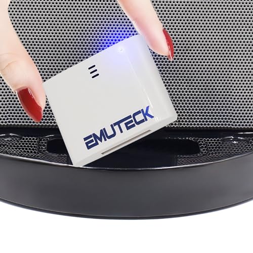 EMUTECK 30 Pin Bluetooth Receiver Stereo Dock Adapter for 30-pin Dock Speakers Bose SoundDock, with 3.5mm AUX Audio Cable for iPhone iPod iPad Music Docking Stations