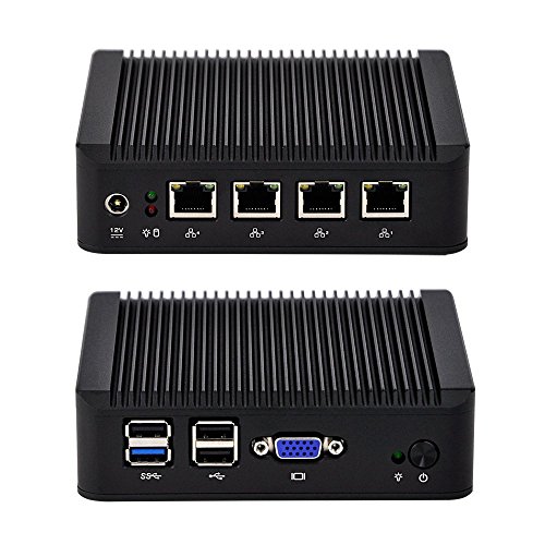 4 Intel Gigabit LAN Mini PC Firewall Router 4GB Ram 32GB SSD Mini ITX Intel x86 Single Board Computer