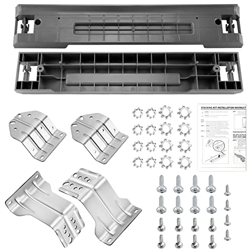 UPGRADED SKK-8K & SKK-7A Stacking Kit Fit for Samsung Washer & Dryer 27 Inch Front Load Laundry by Techecook - Stackable Washer Dryer Kit Including All Parts - Replace for SK-5A SK-5AXAA