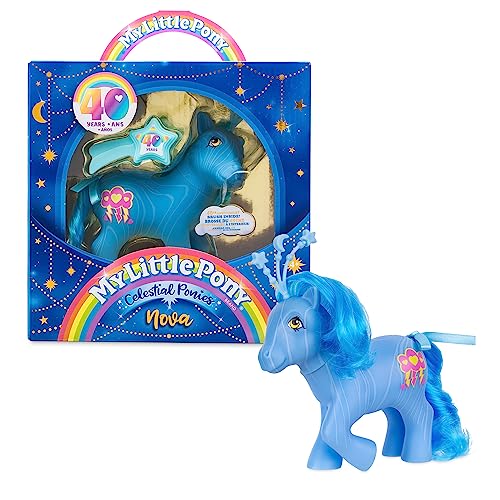 My Little Pony Classics - Celestial Ponies - Nova - Retro 4' Collectible Play Figure, Great for Kids, Toddlers, Adults, Girls and Boys Ages 3+