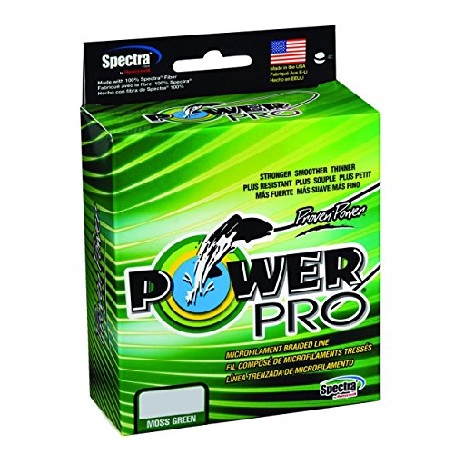 Power Pro Spectra Fiber Braided Fishing Line, Moss Green, 300YD/20LB