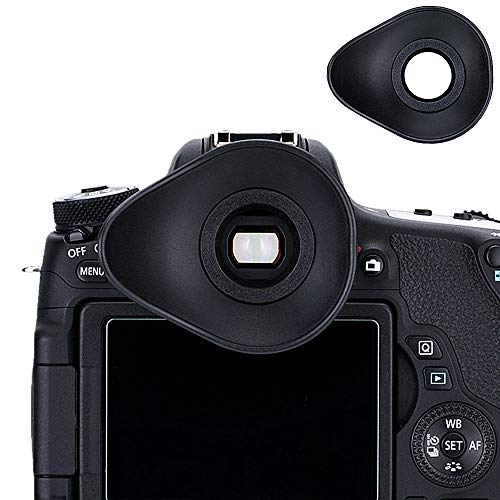 JJC Eyecup Eyepiece Viewfinder for Canon EOS 6DM2 6D 5DM2 5D 90D 80D 77D 70D 60Da 850D 800D 760D 750D 700D 1500D 1300D 1200D Rebel T8i T7i T6s T6i T5i T7 T6 T5 T4i T3i SL2 Replace Canon Eye Cup EB Ef