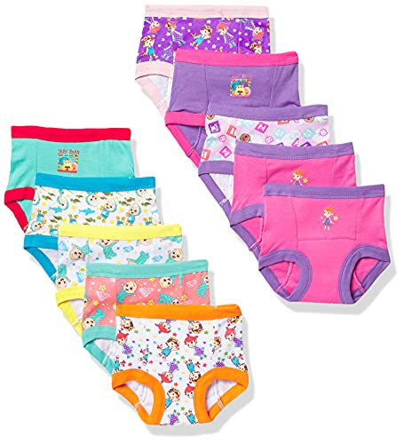 Coco Melon unisex baby Potty Pants Multipack and Toddler Training Underwear, Cocomelong10pk, 3T US