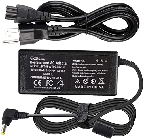 Gomarty 19V 3.42A 5.5x2.5mm AC Adapter Charger Compatible with PA-1650-66 ADP-65DW ADP-65HB BB ADP-65JH BB AD887320 EXA0703YH X550 X550C X550CA X751LAV X751MA