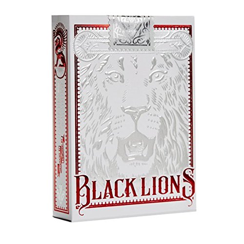 PDTXCLS David Blaine Black Lions Red Edition Playing Cards Deck Poker Size