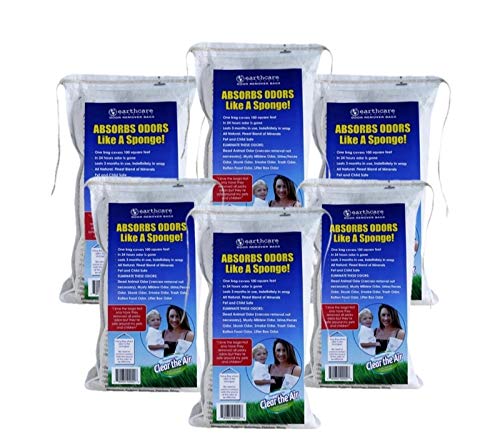 Earth Care Odor Removing Bag Stinky Smells Pet Odor etc (6 Pack)