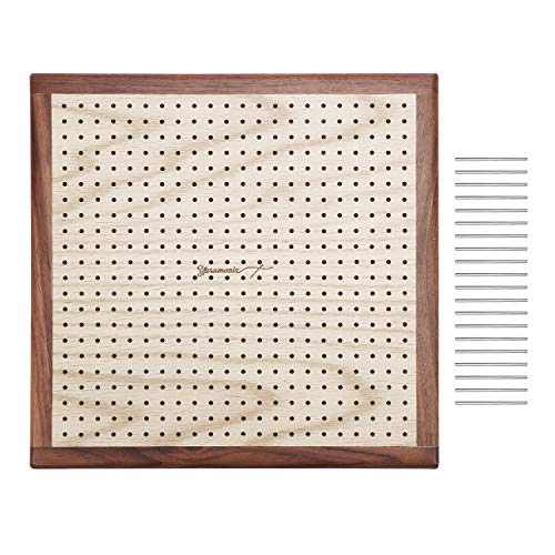 Yarn Mania - Premium Blocking Boards for Knitting with Grids - Handcrafted Wood Crochet Blocking Board (13 inches)
