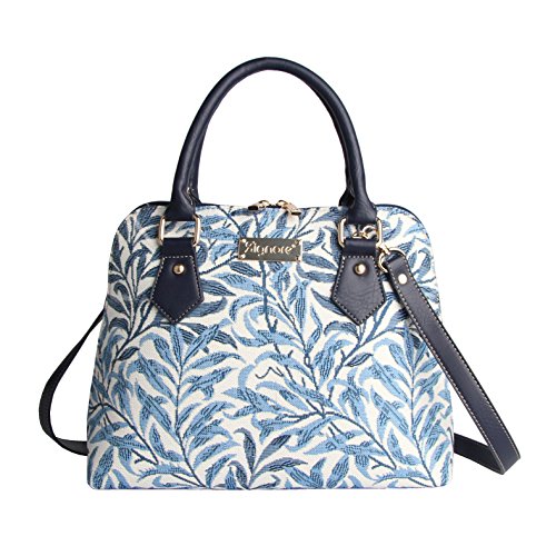 Signare Tapestry Hand Shoulder Bag Cross Body Purses Handbag Satchel Bag for Women In William Morris Willow Bough|CONV-WIOW