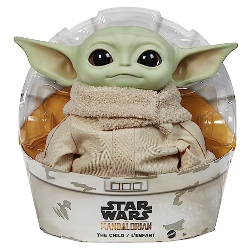 Mattel Star Wars Grogu Plush Toy, Character Figure with Soft Body. Inspired by Star Wars The Mandalorian, 11-inch