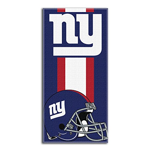 Northwest NFL New York Giants Unisex-Adult Beach Towel, 30' x 60', Cotton,Zone Read
