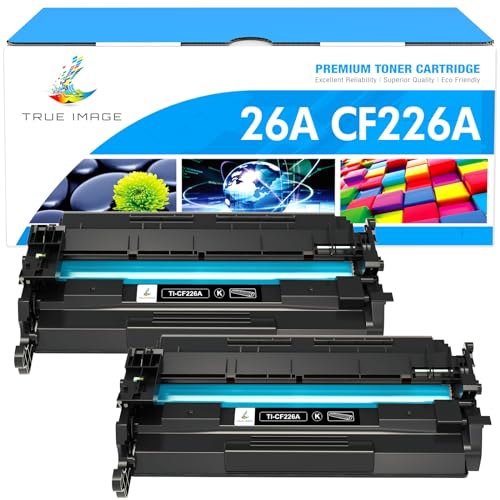26A Toner Cartridge for HP Printer CF226A Compatible for HP 26A Black Laserjet Toner Cartridge 26X CF226X M402n M402dn M402 M402dw M402dne MFP M426fdw M426fdn M426 M426dw Printer Ink (Black, 2 Pack)