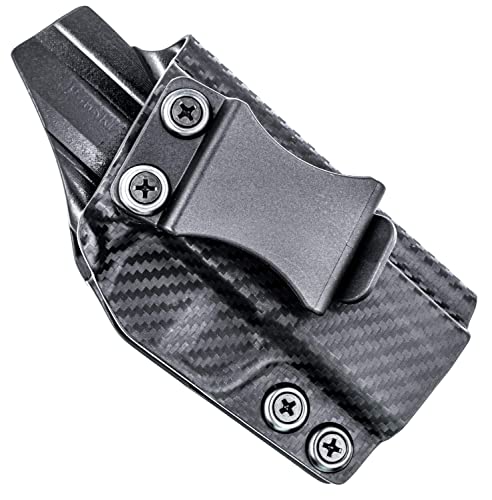 Rounded by Concealment Express IWB KYDEX Holster fits Glock 19/19X/23/32/45 (G1-5) | Comfortable Concealed Carry for Glock Models | LH | Carbon Fiber Black
