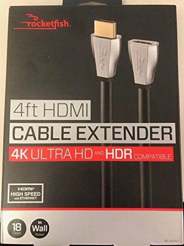 Rocketfish 4ft HDMI Cable Extender 4k Ultra HD and HDR Compatible