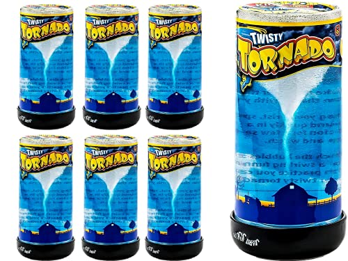 JA-RU Tornado-Maker Toy (6 Pack) Make Your Own Small Tornado. Shake, Spin and Watch. Science Kit-Weather Toys and Physics Toys for Kids. Learning Education Toys. Party Favor Birthday Gifts. 5462-6p