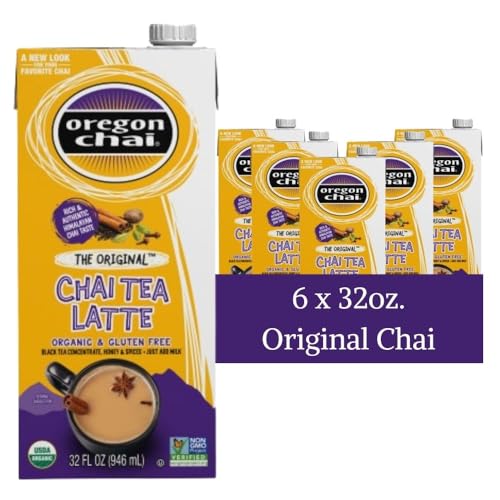 Oregon Chai Original Chai Concentrate, 32 Fluid Ounce (Pack of 6)