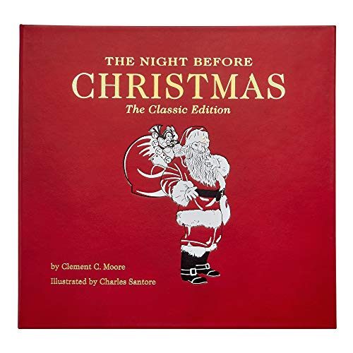 Graphic Image The Night Before Christmas Book, A Keepsake For Generations. Hand-Bound In Genuine Leather And Color Stamped In The US
