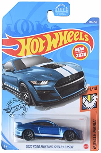 Hot Wheels 2020 Ford Mustang Shelby GT500, Muscle Mania 1/10 [Blue]