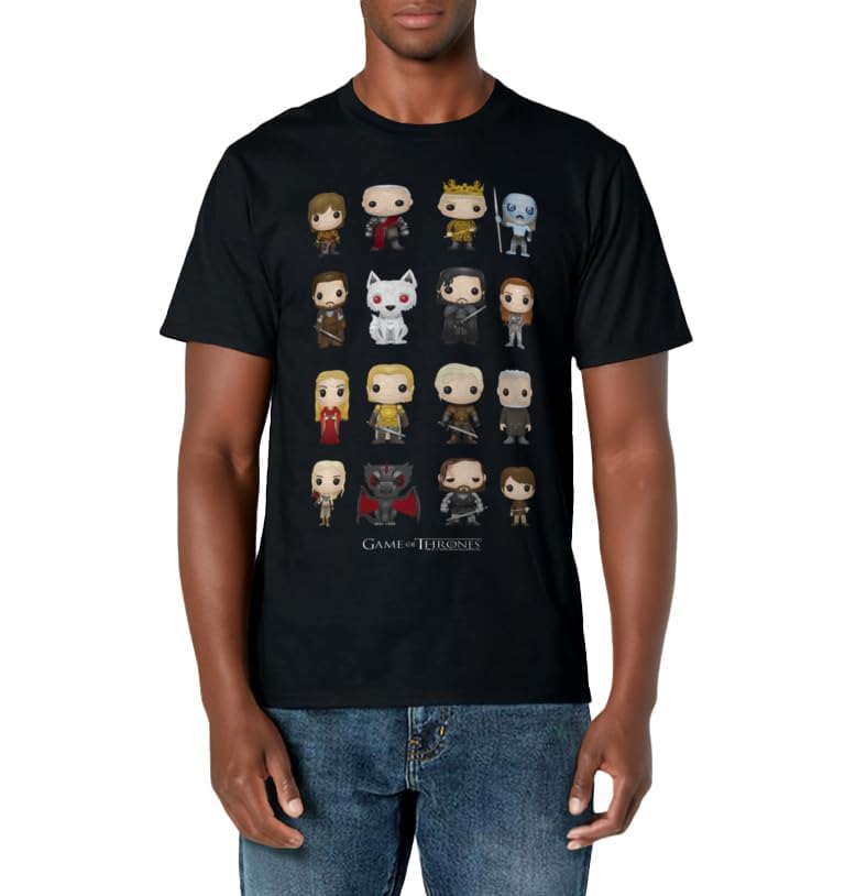 Game Of Thrones Group Shot Pop Art Figures T-Shirt