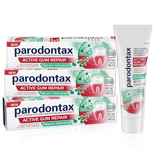 Parodontax Active Gum Repair Breath Freshener Toothpaste, 3x3.4 oz