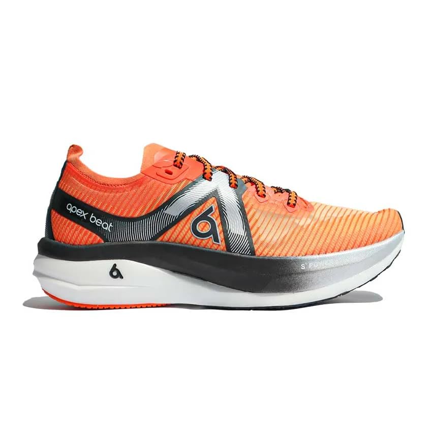 apex beat Swift Marathon Running Shoe for Men and Women, Lightweight Sneakers with Carbon Fiber Plate, Supportive and Breathable (Tangerine)