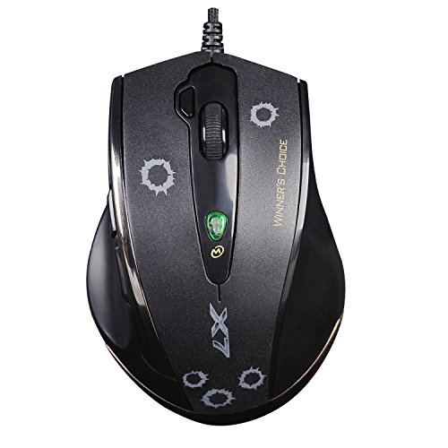 A4tech X7 V-Track F3 Gaming Mouse with Advanced Macro Script - 7 programmable buttons - Rubberized Side Grip - 3000 CPI