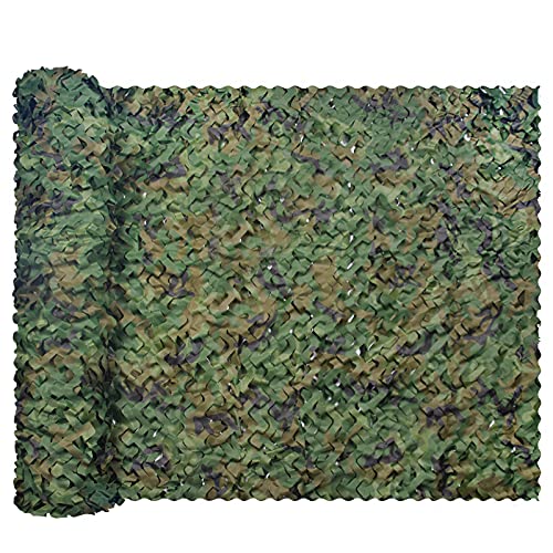 GRVCN Camo Netting Camouflage Net, Bulk Roll Sunshade Mesh Nets for Hunting Blind Shooting Military Theme Party Decorations