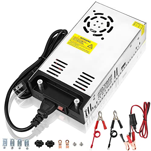 115V AC to 12V DC Converter, 12V 50A 600W DC Power Supply Switch, Adjustable Switch Transformer for LED Strip, LCD Monitor, CCTV, 3D Printer, Computer Project, Radio and Car Stereo