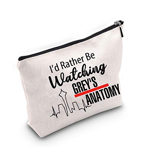 TSOTMO I’d Rather Be Watching TV Show Makeup Bag Gift TV Show Inspire Gift TV Show Fans Gift (Anatomy)