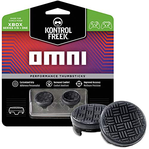 KontrolFreek Omni for Xbox One and Xbox Series X Controller | 2 Performance Thumbsticks | 2 Low-Rise Concave | Black