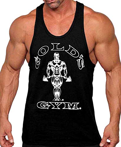 Gold's Gym Tank Top - Official Licensed - TT-1 (XL, Black)