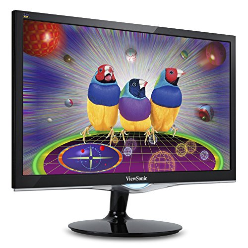 ViewSonic VX2452MH 24 Inch 2ms 60Hz 1080p Gaming Monitor with HDMI DVI and VGA inputs,Black