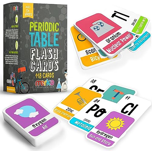 merka Periodic Table of Elements Periodic Table for Kids Periodic Table Flashcards 118 Flash Cards an Engaging Way to Learn Science and Chemistry Educational Flashcards