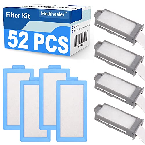52PCS CPAP Filters for Dreamstation 2- Replacement Filters Compatible with Dreamstation 2: Includes 4 Preassembled Filters+ 22 Pollen Filters+ 22 Ultra-Fine Filters,Reusable Supplies by Medihealer.