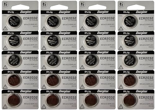 Energizer ECR2032 3-Volt Lithium Coin Batteries (20 Count)