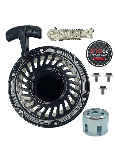 YAMAKATO 212 196 224 208 cc Recoil Pull Start Assembly w/Pulley Cup for Predator Champion Coleman Honda Westinghouse Firman Ryobi Simpson 5.5 6.5 hp Small Engines etc.